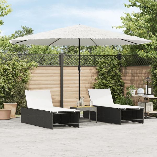 vidaXL Sonnenschirm mit Stahlmast Weiß 388x388x248 cm 4005116