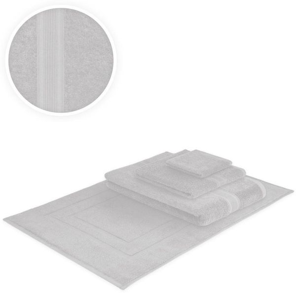 Handtücher Kombi Bade Set 4teilig 500 g/m² Silber