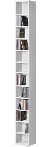Standregal Aventoft CD Regal mit 12 Fächern Weiß