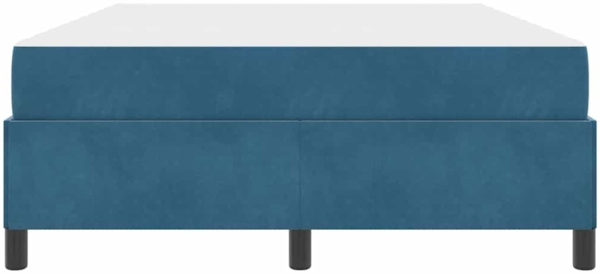 vidaXL Bettrahmen mit Matratze Dunkelblau 160 x 200 cm Stoff 3399076 Bild 5
