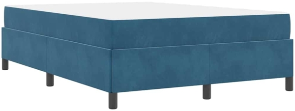 vidaXL Bettrahmen mit Matratze Dunkelblau 160 x 200 cm Stoff 3399076 Bild 7