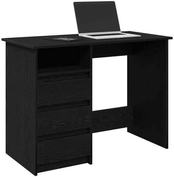 vidaXL Schreibtisch Schwarz 102x50x75 cm Holzwerkstoff 860464