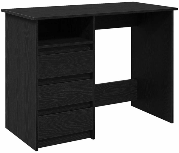 vidaXL Schreibtisch Schwarz 102x50x75 cm Holzwerkstoff 860464