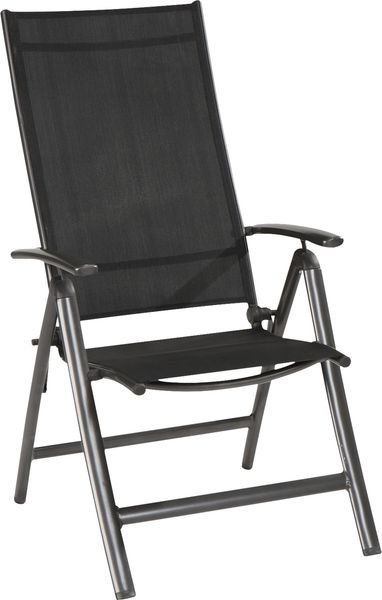 Gartensessel Klappsessel Hochlehner PREGO Gestell Aluminium anthrazit