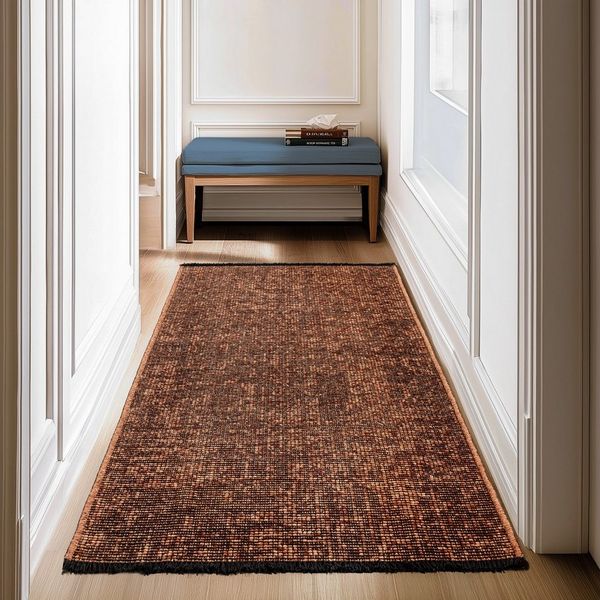 SIMPEX24 Teppich Boho Design, Läufer, Höhe: 7 mm, Baumwolle, Waschbarer Teppich, Boho-Stil, Wohnzimmer, Schlafzimmer