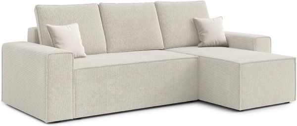 AX LIVING Ecksofa Cord Talaton 246 cm in Beige – Komfort & Funktionalität