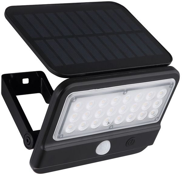LED Solar Wandleuchte beweglich, Bewegungsmelder, H 10,4 cm