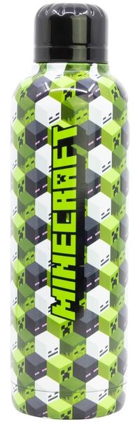 Minecraft Thermoflasche 515 ml aus Edelstahl doppelwandig für warme und kalte Getränke