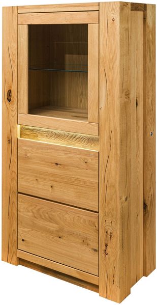 Highboard Wildeiche 73x40x142 natur geölt KENT #106