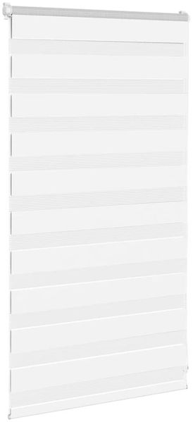 vidaXL Doppelrollo Weiß 70x100 cm Stoffbreite 65,9 cm Polyester 4014723 Bild 3
