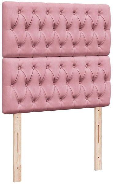 vidaXL Ottoman-Bett mit Matratzen Rosa 200x200 cm Samt 3313801 Bild 12
