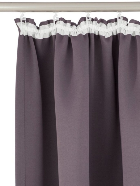 my home Verdunkelungsvorhang Solana, Gardinen mit Kräuselband, Vorhänge, Wohnzimmer, modern, (2 St), Kräuselband, verdunkelnd, 2er-Set Verdunklungsvorhang mit Thermofunkltion, Bestseller, einfarbig Bild 2