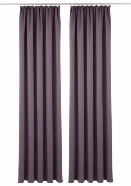 my home Verdunkelungsvorhang Solana, Gardinen mit Kräuselband, Vorhänge, Wohnzimmer, modern, (2 St), Kräuselband, verdunkelnd, 2er-Set Verdunklungsvorhang mit Thermofunkltion, Bestseller, einfarbig Bild 4