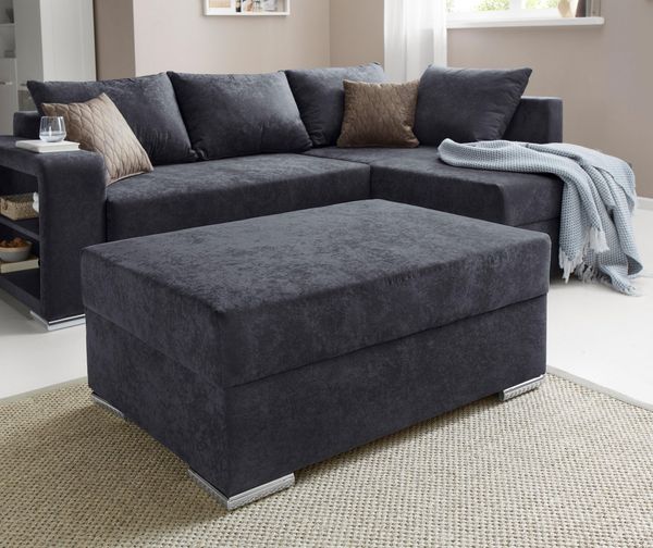COLLECTION AB Hocker John, Frei im Raum stellbar, wahlweise mit Federkern