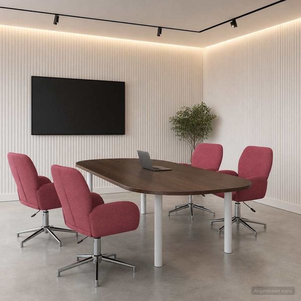 vidaXL Drehstühle 4 Stk. 54 x 58 x 90 cm Weinrot Stoff 3428306
