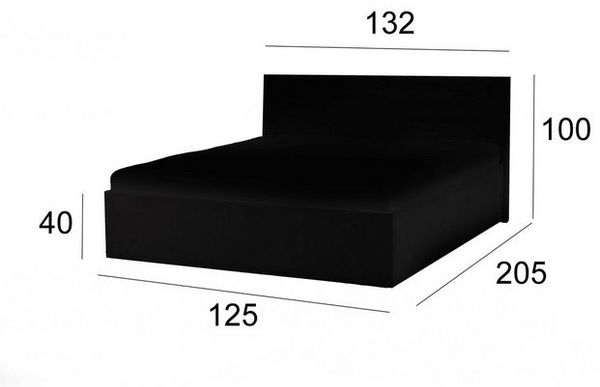 Halmon Schlafkomfort Betten Polsterbett Tokyo (Mit Stauraum unter der Liegefläche, erhältlich in 6 Größen und 7 attraktiven Farben mit oder ohne Matratze), Seitenhöhe 40cm, inkl. Lattenrost bei Ausführung mit Matratze Bild 4