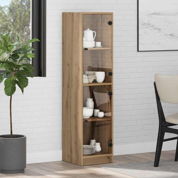 vidaXL Highboard Artisan-Eiche 35 x 37 x 142 cm Holzwerkstoff 882902