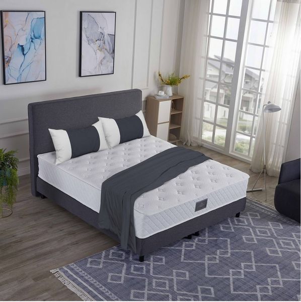 V6 Boxspringbett Modell 208-25 mit Taschenfederkernmatratze 25 cm Hoch