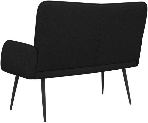 vidaXL 2-Sitzer Sofa Schwarz 115 x 61 x 87 cm Stoff 42028904 Bild 6