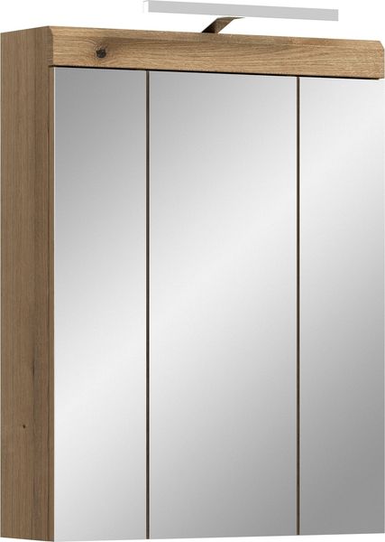 Spiegelschrank >Scout< in Evoak Oak / Spiegel - 60x79x18cm (BxHxT)