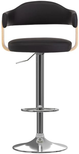 vidaXL Barhocker 2 Stk. Schwarz Bugholz und Kunstleder 327336 Bild 3