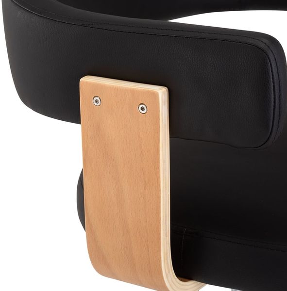 vidaXL Barhocker 2 Stk. Schwarz Bugholz und Kunstleder 327336 Bild 7