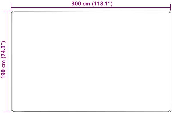 vidaXL Teppichläufer MARSA Gelb 190 x 300 cm Polyester und PVC 42023231 Bild 7