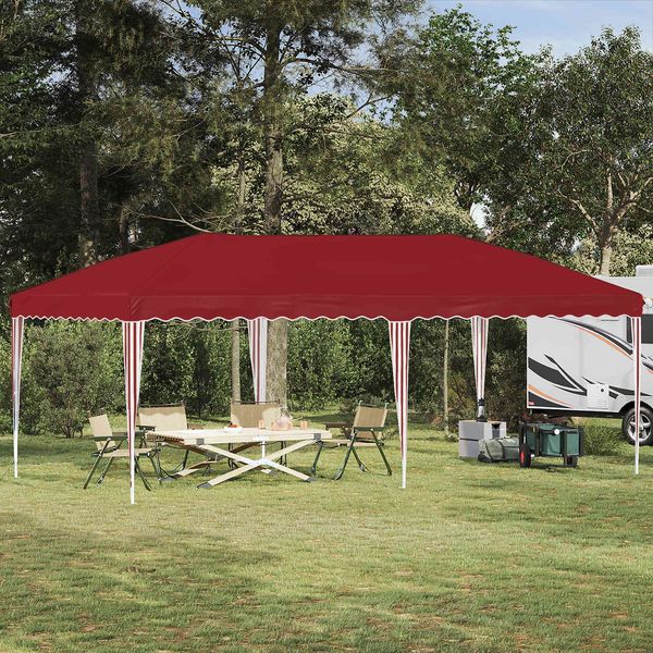 vidaXL Pop-up Partyzelt 575 x 290 x 245 cm Bordeauxrot 42019785