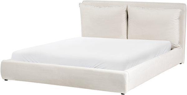 Wasserbett Stoff BAJONNA 160 x 200 cm Hellbeige