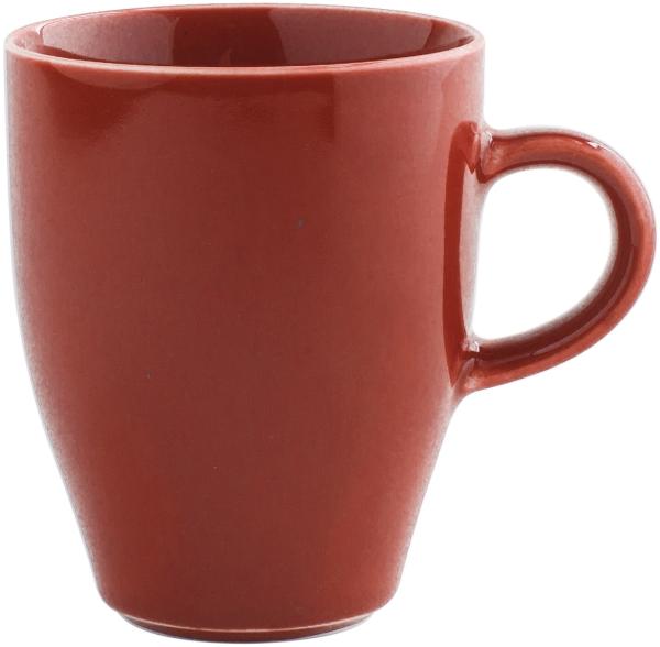 Kaffeebecher 0,32 l Homestyle Siena Red Kahla Kaffeetasse - Mikrowelle geeignet, Spülmaschinenfest