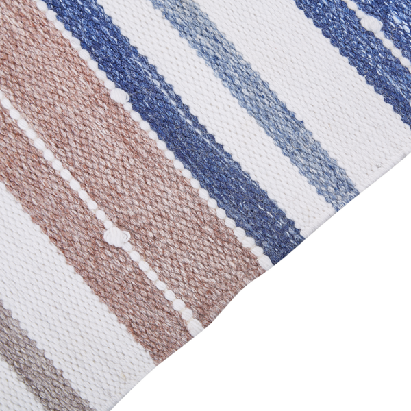 Outdoor Teppich mehrfarbig 80 x 150 cm Streifenmuster Kurzflor TOZAKLI Bild 5