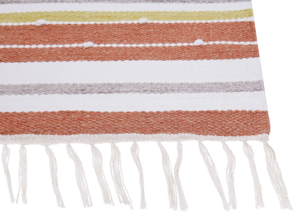 Outdoor Teppich mehrfarbig 80 x 150 cm Streifenmuster Kurzflor TOZAKLI Bild 6