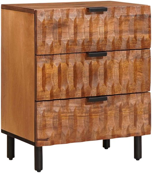 vidaXL Nachttisch Braun 50 x 33 x 62 cm Massivholz Mango 4017909