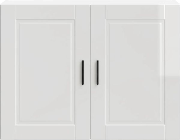 vidaXL Küchen-Hängeschrank Porto Hochglanz-Weiß Holzwerkstoff 854069 Bild 6