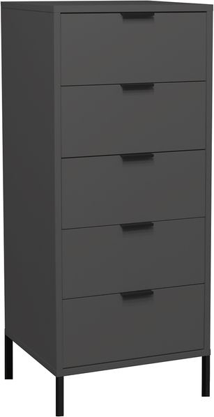 Maeusbacher Bonnie Kommoden Quadrat anthrazit matt lack BxHxT: 51 x 121 x 45 cm Bild 2