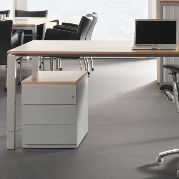 BISLEY Note Rollcontainer mit 3 Schüben aus Metall abschließbar in grün - Bürocontainer mit Schloss für DIN A4 Dokumente, Kleinteile & Büromaterial, Container für Büro & Homeoffice auf Rollen, NWA59M7SSS-604 Bild 8