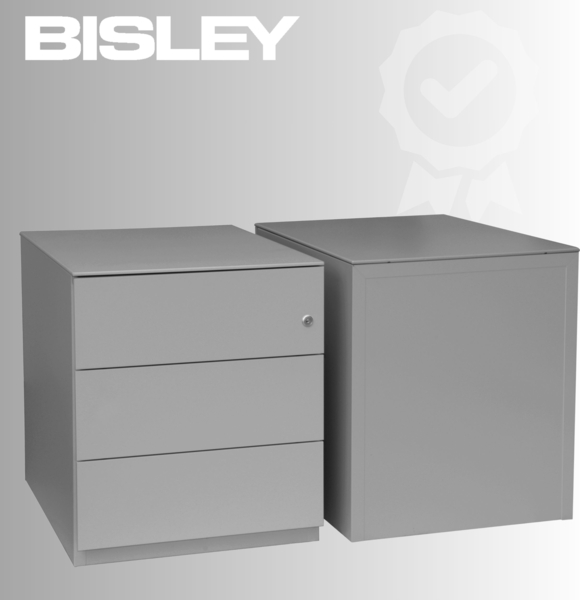 BISLEY Note Rollcontainer mit 3 Schüben aus Metall abschließbar in grün - Bürocontainer mit Schloss für DIN A4 Dokumente, Kleinteile & Büromaterial, Container für Büro & Homeoffice auf Rollen, NWA59M7SSS-604 Bild 7