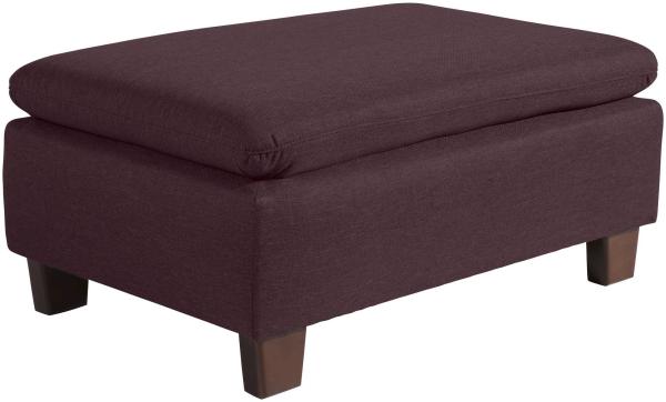 Hocker Katti Bezug Flachgewebe Buche nussbaum dunkel / burgund 22926