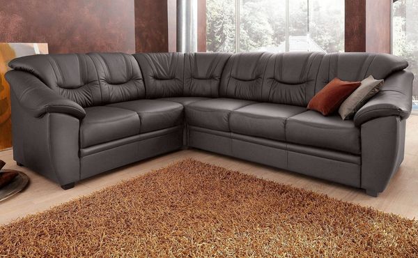 sit&more Ecksofa Savona L-Form, wahlweise mit Bettfunktion, inklusive Federkern, frei im Raum stellbar