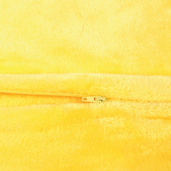 Kissenhülle Kuschel "Celina", in der Größe "40 x 40cm" - Gelb - Kissenbezug mit Reißverschluss Bild 9