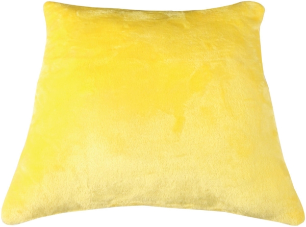 Kissenhülle Kuschel "Celina", in der Größe "40 x 40cm" - Gelb - Kissenbezug mit Reißverschluss Bild 8