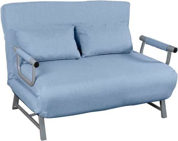 VCM Schlafsofa Kolino 918373 Blau H. 95 x B. 127 x T. 78 cm