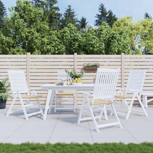 vidaXL Gartenstuhl-Kissen 4 Stk. Beige 50x50x3 cm Oxford-Gewebe 314044