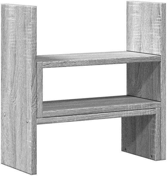 vidaXL Schreibtisch-Organizer Verstellbar Grau Sonoma 40x17x41 cm 854765 Bild 6