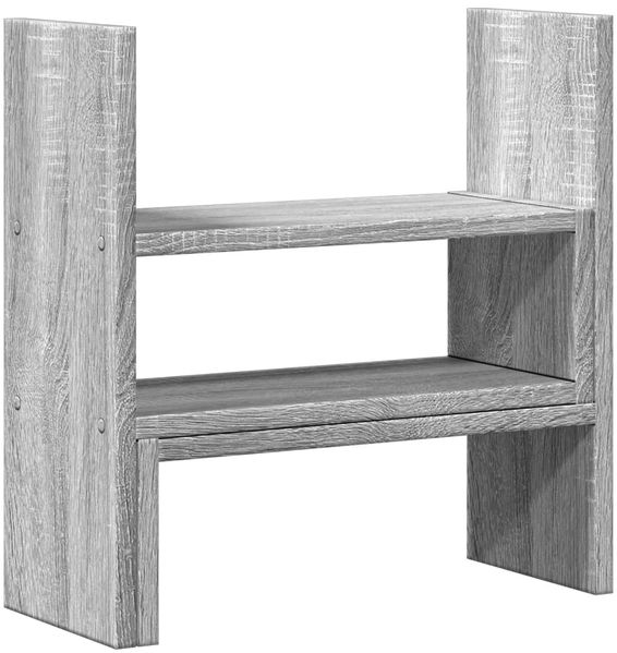 vidaXL Schreibtisch-Organizer Verstellbar Grau Sonoma 40x17x41 cm 854765 Bild 2