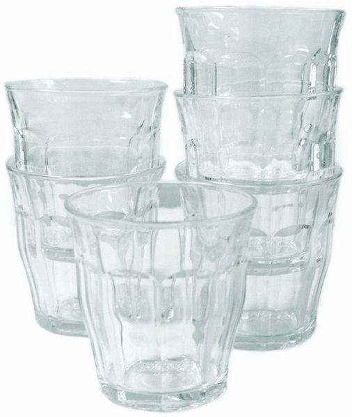 Bormioli Rocco Glas Duralex Picardie Becher 310 ml 6er Set, Glas