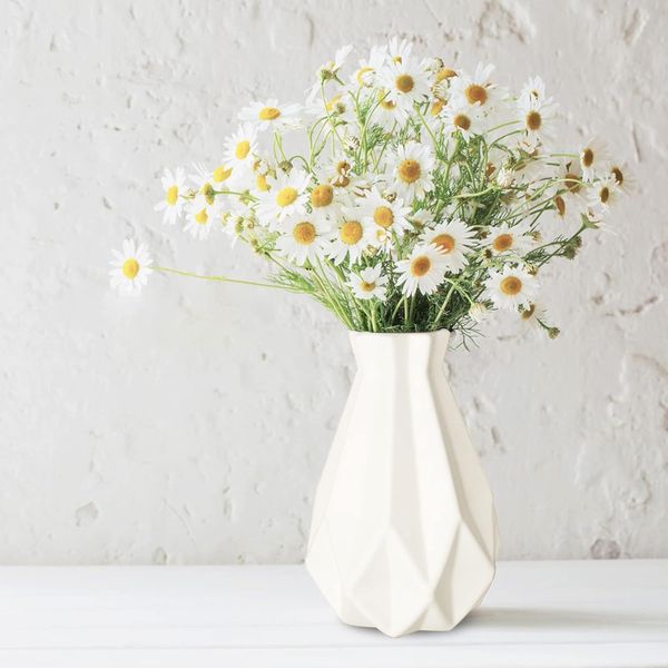 Vase, Glas, Weiß
