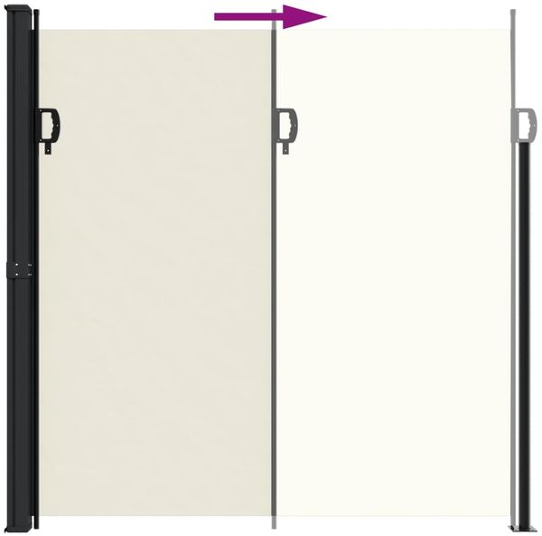 vidaXL Seitenmarkise Ausziehbar Creme 200x300 cm 4004355 Bild 5