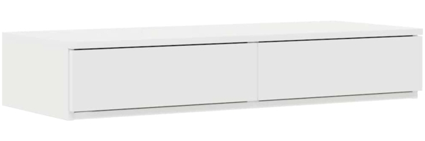 vidaXL Bettschubladen Weiß 100 x 36,5 x 16,5 cm Holzwerkstoff 866907