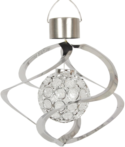 LED Solar-Kugelleuchte ( Ø 18cm ) für Garten, Balkon, Terrasse, Solarleuchte Solarlampe mit Farbwechsel zum Aufhängen